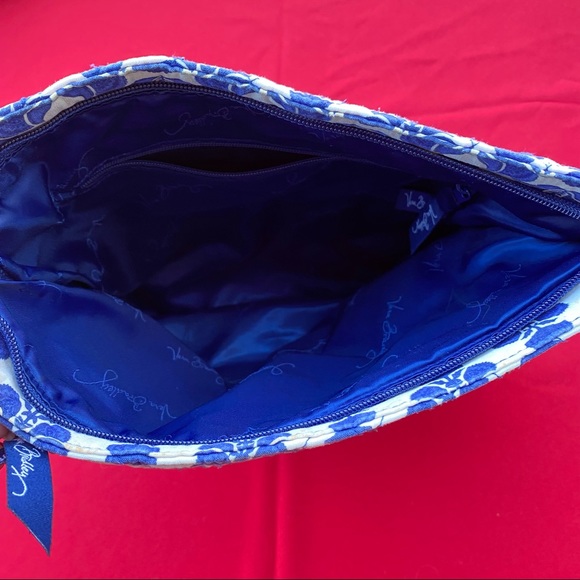 Vera Bradley Triple Zip Hipster Crossbody in Cobalt Tile - Picture 5 of 9